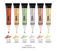 6 la Girl HD Pro Conceal Colore Correttore Completo 6 Colore Set Gcset01 " Joy's