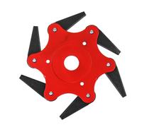 6 Lame metalliche dentate per erba Trimmer Decespugliatore Testa d'acciaio Attrezzi da giardino per Strimmer Tosaerba