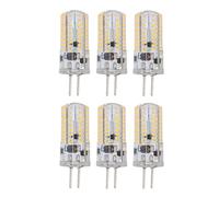 6 Lampadine LED GY6.35, Bianco Caldo da 2700 a 3000 K, Bianco da 6000 a 6500 K, 500 Lm, 72 LED, Illuminazione Paesaggistica, 5 W CA 12 V. (Bianco caldo)