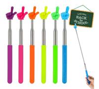 6 lancette estensibili, in acciaio inox, per insegnanti, lezioni e dimostrazioni (6 colori)