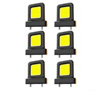 6 lanterne LED portatili da 14 W compatibili con batterie da 20 V per utensili elettrici da 21 V, presa regolabile per attività all'aperto e di ispezione (6 pezzi)