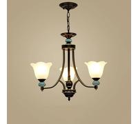 6 Large Rustic Farmhouse Dining Frosted Milk Glass Flower Chandelier Kitchen Island Ceiling Pendant Light Mid Century Hanging Lamp for Bedroom Living Room Foyer