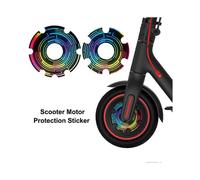 (6)Laser/PVC Protective Sticker Scooter Wheel Hub Motor Membrane Reflective Sticker for Xiaomi 1S/M365.PRO Scooter Accessories