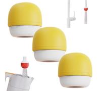 6-Layer Deep Purification Faucet Filter, Kitchen Mounted Water Filters for Sink Faucets, Faucet-Mounted Tap Filter, Water Purifier Replacements for Home Bathroom, Removes Heavy Metals(3*Yellow)