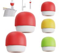 6-Layer Deep Purification Faucet Filter, Kitchen Mounted Water Filters for Sink Faucets, Faucet-Mounted Tap Filter, Water Purifier Replacements for Home Bathroom, Removes Heavy Metals(2*Red)