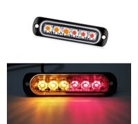 6 LED Ultra Sottile Luce Laterale Per Pickup, Moto E Barche 12V 24V
