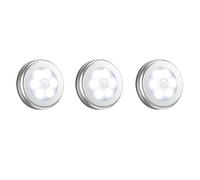 6 LED Wireless Motion Sensor Night Light Armadio a muro Scale Lampade a batteria