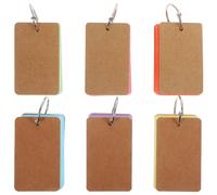 6 libri Blank Paper Cards Study Flash Cards Small Note Cards Indice Schede