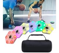 6 Light Sports Agility Light Training Kit for Improve Reflex and Reaction Time, Reaction Training Lamp, Viewing Angle Increased To 270°, App Connectivity, for Basketball, Fitness, Football, Boxing