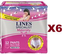 6 LINES SPECIALIST MATERNITY 12 PANTS TAGLIA 40-44 PER PERDITE SOSTIENE L'ADDOME