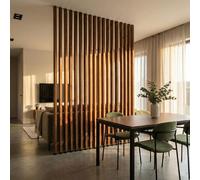 6 Listelli Legno Termotrattato 45x90mm h300cm | Divisorio Frangisole Thermo-Wood
