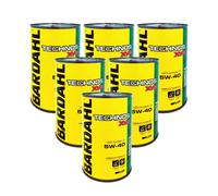 6 LITRI Bardahl Bardhal Technos 5W40 XVS A3 B4 Olio Motore Auto Sintetico 06BD67