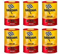 6 Litri Bardhal XTC C60 5W40 Acea A3B4 Olio Motore Auto con Polarplus Fullerene