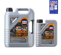 6 Litri LIQUI MOLY 3707 Top Tec 4200 5W-30 Olio Motore