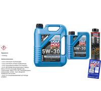 6 Litri Liqui Moly Olio Motore Set Longtime High Tech 5W-30 Olio-Sludge-Flush