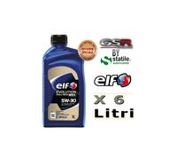 6 Litri Olio-Lubrificante Elf 5w30 C3 Evolution Full-Tech Msx Lt1