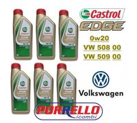 6 LITRI OLIO MOTORE 0W-20 LL IV CASTROL EDGE LL IV PROFESSIONAL VW 508 00 509 00