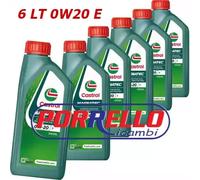 6 Litri OLIO MOTORE 0W20 E CASTROL MAGNATEC PER FORD WSS-M2C954-A1