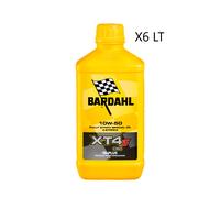 6 Litri Olio Motore Moto 4T Bardahl XT4S C60 10W50 100 % Sintetico Nuova Formula