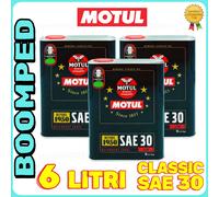 6 LITRI OLIO Motore MOTUL Classic SAE 30 Minerale AUTO MOTO EPOCA 1950 03MO82