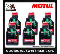 6 Litri Olio Motul 5w40 Specific CNG / GPL / LPG - ACEA C3 - SM/CF - LL04