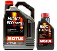 6 Litri Olio Motul 8100 ECO ENERGY 5W30 A5 B5 Sintetico Ford WSS M2C 913D Dpf