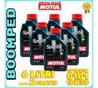 6 LITRI Olio MOTUL Specific Abarth 0101 10W50 Fiat 500 Abarth 500 595 06MO79