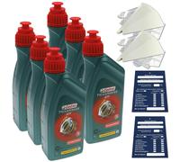 6 Litro Castrol Transmax Atf Dx III Multivehicle Automatico Cambio 236.9 Set