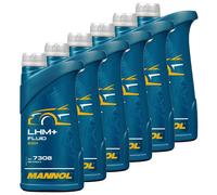 6 Litro Mannol Olio Liquido Idraulico Servo Olio Lhm + Fluido