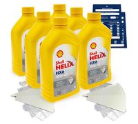 6 Litro Originale Shell Helix HX6 10W40 Olio 550039794 MB 229.3 RN0700 Set