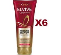 6 L'OREAL ELVIVE COLOR VIVE PIU' DI UNO SHAMPOO CAPELLI COLORATI O MECHES 200 ML