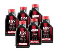 6 LT Olio Motore MOTUL 6100 SYN-NERGY SPEC 5W-40 4T ACEA A3/B4 API SN - 112925