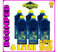 6 LT olio PUTOLINE N-TECH PRO R+ 10W40 100% sintetico MOTO QUAD JASO MA2 06PT01