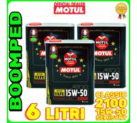 6 LT OLIO SEMI SINTETICO MOTUL CLASSIC 15W50 2100 AUTO D'EPOCA 1970 03MO74
