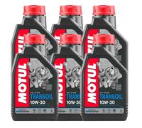 6 LT OLIO TRASMISSIONE INGRANAGGI 10W30 TRANSOIL MOTUL MOTO 2T 4T