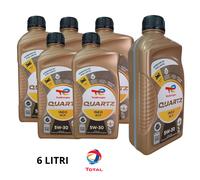6 LT TOTAL QUARTZ INEO RCP OLIO MOTORE 5W30 ACEA C3 API SN PLUS - PFW 9.555.5/03
