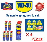 6 LUBRIFICANTI WD40 IDROREPELLENTE ANTICORROSIVO SBLOCCANTE PROTEGGE RUGGINE 500