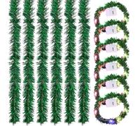 6 luci a LED per casa delle bambole, mini catena luminosa a forma di gnomo, catena luminosa in miniatura, accessorio per la casa delle bambole, Natale, colorato Natale