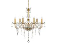 6 Luci Classico Cristallo Lampadario Lampada Sospensione Soffitto Luce Moderna
