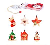 6 luci decorative natalizie per uso interno con stelle e pupazzo di neve, adatte per la decorazione della casa su pareti, finestre, caminetti durante le festività natalizie (set da sei pezzi)