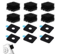 6 Manicotti per Microfono con 6 Adesivi Magici, Nera Protezione Antivento Manicotto Antivento per Microfono Copertura del Microfono Accessori Video Professionali Compatibile con Insta360 X3