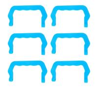 6 maniglie di ricambio per animali domestici, 10,5 x 6 cm, colore: blu