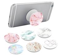 6 manopole per telefono cellulare, con presa pop elegante e squisita, maneggevole, rotazione a 360°, base allungabile, presa e maniglia per smartphone e tablet
