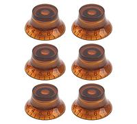 6 manopole Yootones per chitarra, compatibili con chitarra elettrica e basso Epiphone Les Paul (ambra)