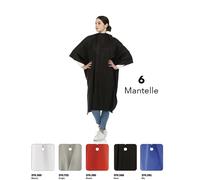 6 mantelle da parrucchiere taglio capelli donna chiusura con 6 bottoni automatici