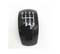 (6 marce nero) Pomello del cambio cromato nero per auto, 5/6 marce, copri leva, penna Skoda