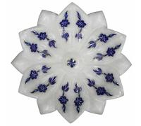 6 " Marmo Frutta Ciotola Semi Precious Pietra Inserto Floreale Arte Arredo Casa