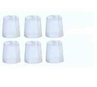 (6) Medela Clear Travel Caps/ bottle cap/ nipple cap/ collar cap - Genuine for Use with Collar Ring - Medela Bottles