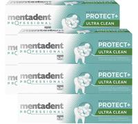 6 Mentadent Professional Protect+ Ultra Clean Dentifricio 75ml Antiplacca Kit
