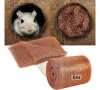 6 Metri Rete Metallica per Topi Fai-da-Te in Rete per Roditori per Chiudere Le Fessure Intorno a Giardini, Finestre, Garage, Tubi, ECC. per Controllare Lumache, Topi e Altri Roditori